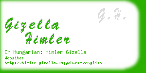 gizella himler business card